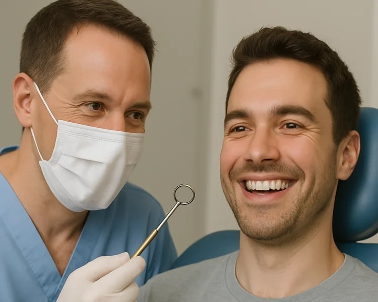 A picture of a person's gum